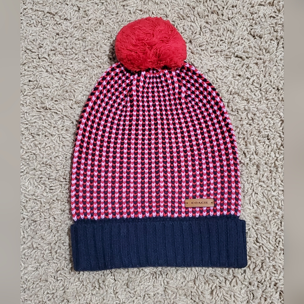 Coach beanie pom